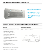 Load image into Gallery viewer, UMH 90B RANGEHOOD