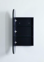 Load image into Gallery viewer, OLIVIA Matte Black / Matte White Mirror Shaving Cabinet