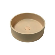 Load image into Gallery viewer, JESSIE ROUND CONCRETE BASIN MATTE WHITE
