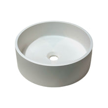 Load image into Gallery viewer, JESSIE ROUND CONCRETE BASIN MATTE WHITE
