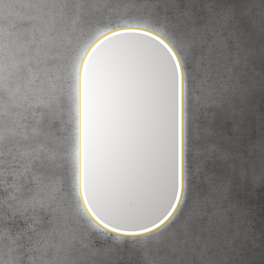 OVAL LED MIRROR - FRAMED (Beau Monde)