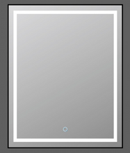 Load image into Gallery viewer, SQUARE LED MIRROR BLACK FRAME
