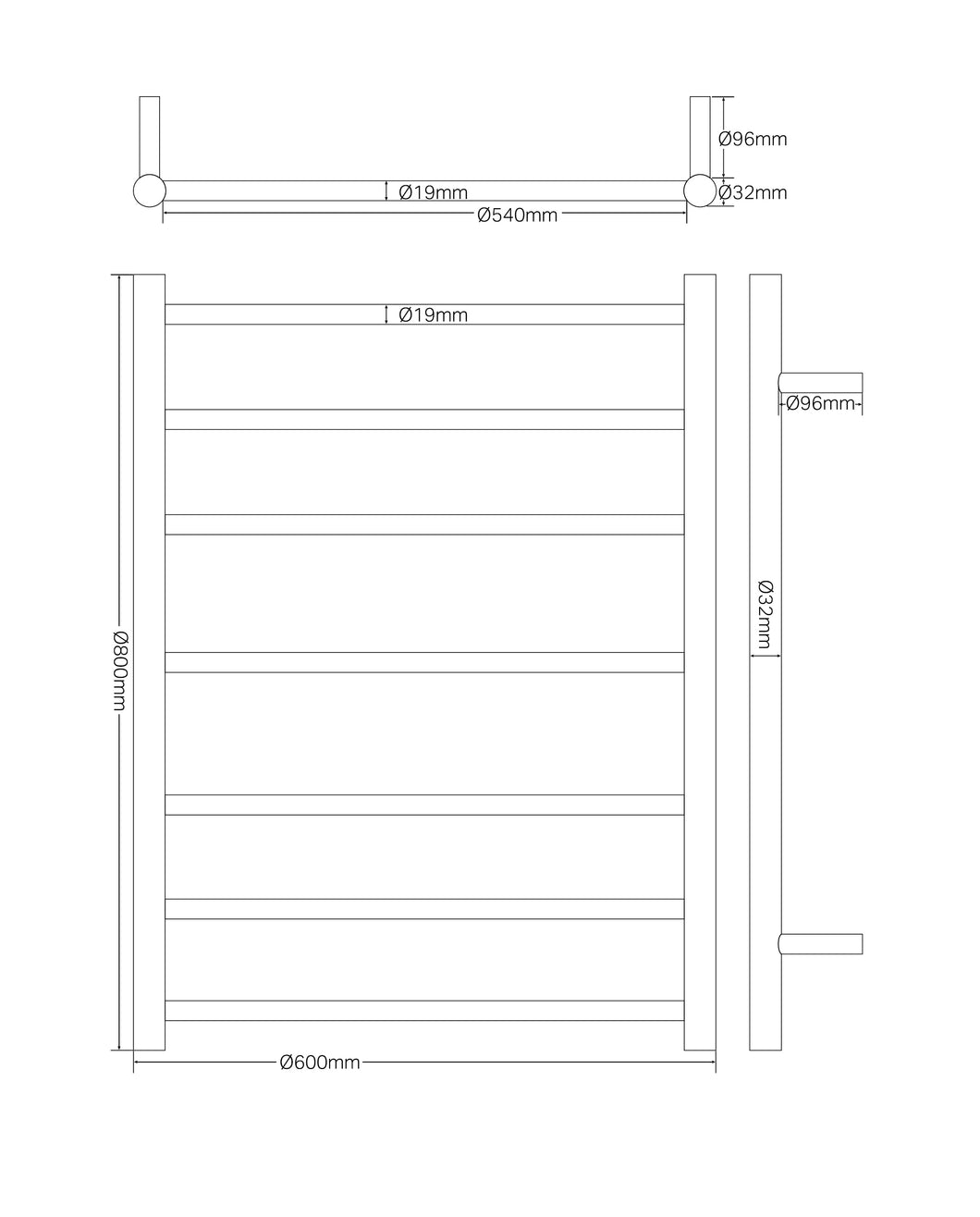 1901 TOWEL LADDERS