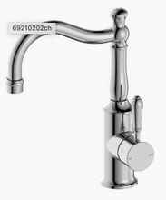 Load image into Gallery viewer, YORK BASIN MIXER HOOK SPOUT WITH METAL LEVER CH (NR69210202CH)
