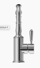 Load image into Gallery viewer, YORK BASIN MIXER HOOK SPOUT WITH METAL LEVER CH (NR69210202CH)
