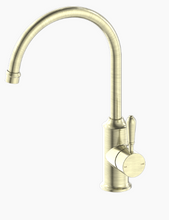 Load image into Gallery viewer, YORK KITCHEN MIXER GOOSNECK SPOUT WITH METAL LEVER AB (NR69210602AB)
