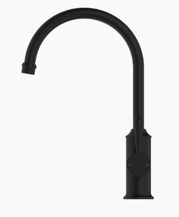 YORK KITCHEN MIXER GOOSNECK SPOUT WITH METAL LEVER MB (NR69210602MB)