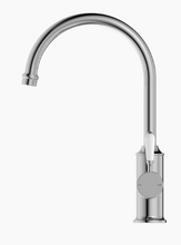Load image into Gallery viewer, YORK KITCHEN MIXER GOOSNECK SPOUT WITH WHITE PORCELAIN LEVER CH (NR69210601CH)

