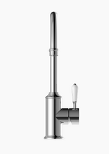 Load image into Gallery viewer, YORK KITCHEN MIXER GOOSNECK SPOUT WITH WHITE PORCELAIN LEVER CH (NR69210601CH)

