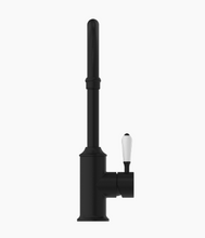 Load image into Gallery viewer, YORK KITCHEN MIXER GOOSNECK SPOUT WITH WHITE PORCELAIN LEVER MB (NR69210601MB)
