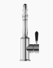 Load image into Gallery viewer, YORK KITCHEN MIXER HOOK SPOUT WITH BLACK PORCELAIN LEVER CH (NR69210703CH)
