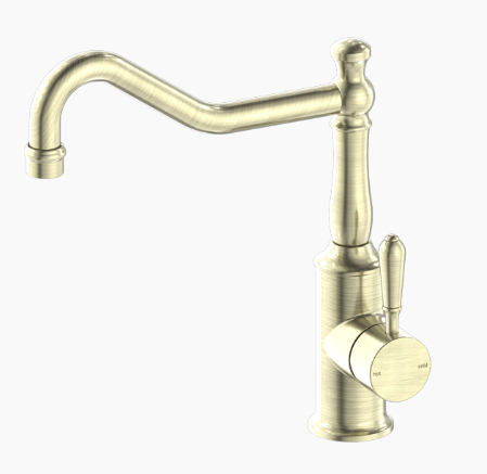 YORK KITCHEN MIXER HOOK SPOUT WITH METAL LEVER AB (NR69210702AB)