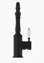 Load image into Gallery viewer, YORK KITCHEN MIXER HOOK SPOUT WITH WHITE PORCELAIN LEVER MB (NR69210701MB)
