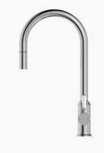 Load image into Gallery viewer, YORK PULL OUT SINK MIXER WITH VEGIE SPRAY FUNCTION WITH WHITE PORCELAIN LEVER CH (NR69210801CH)

