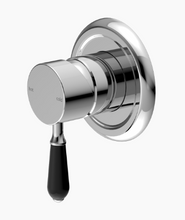 Load image into Gallery viewer, YORK SHOWER MIXER WITH BLACK PORCELAIN LEVER CH (NR69210903CH)
