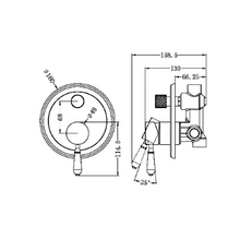 Load image into Gallery viewer, YORK SHOWER MIXER WITH DIVERTOR WITH METAL LEVER CH(NR692109A02CH)
