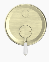 Load image into Gallery viewer, YORK SHOWER MIXER WITH DIVERTOR WITH WHITE PORCELAIN LEVER AB (NR692109A01AB)
