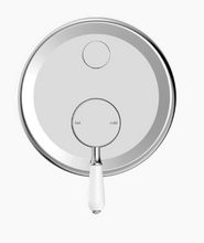 Load image into Gallery viewer, YORK SHOWER MIXER WITH DIVERTOR WITH WHITE PORCELAIN LEVER CH (NR692109A01CH)
