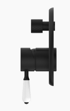 Load image into Gallery viewer, YORK SHOWER MIXER WITH DIVERTOR WITH WHITE PORCELAIN LEVER MB (NR692109A01MB)

