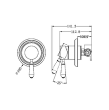 Load image into Gallery viewer, YORK SHOWER MIXER WITH METAL LEVER AB (NR69210902AB)
