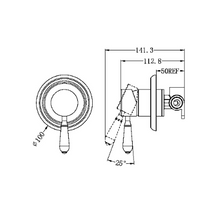 Load image into Gallery viewer, YORK SHOWER MIXER WITH METAL LEVER MB (NR69210902MB)
