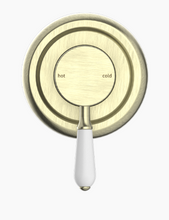 Load image into Gallery viewer, YORK SHOWER MIXER WITH WHITE PORCELAIN LEVER AB (NR69210901AB)
