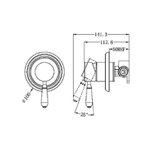 Load image into Gallery viewer, YORK SHOWER MIXER WITH WHITE PORCELAIN LEVER CH (NR69210901CH)
