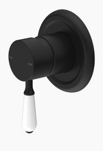 Load image into Gallery viewer, YORK SHOWER MIXER WITH WHITE PORCELAIN LEVER MB (NR69210901MB)
