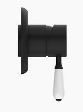 Load image into Gallery viewer, YORK SHOWER MIXER WITH WHITE PORCELAIN LEVER MB (NR69210901MB)
