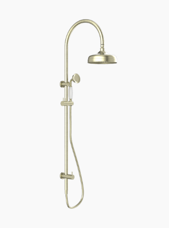 YORK TWIN SHOWER WITH WHITE PORCELAIN HAND SHOWER AB (NR69210501AB)