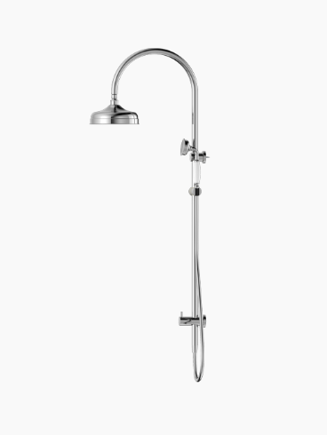 YORK TWIN SHOWER WITH WHITE PORCELAIN HAND SHOWER CH (NR69210501CH)