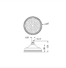 Load image into Gallery viewer, YORK 200MM SHOWER HEAD AB (NR508094AB)

