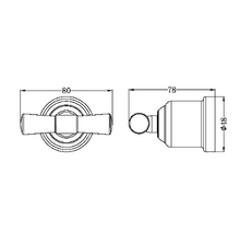 Load image into Gallery viewer, YORK ROBE HOOK AB (NR6982AB)
