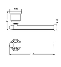 Load image into Gallery viewer, YORK TOILET ROLL HOLDER AB (NR6986AB)
