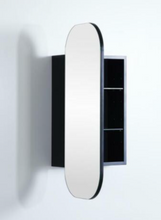 Load image into Gallery viewer, OLIVIA Matte Black / Matte White Mirror Shaving Cabinet
